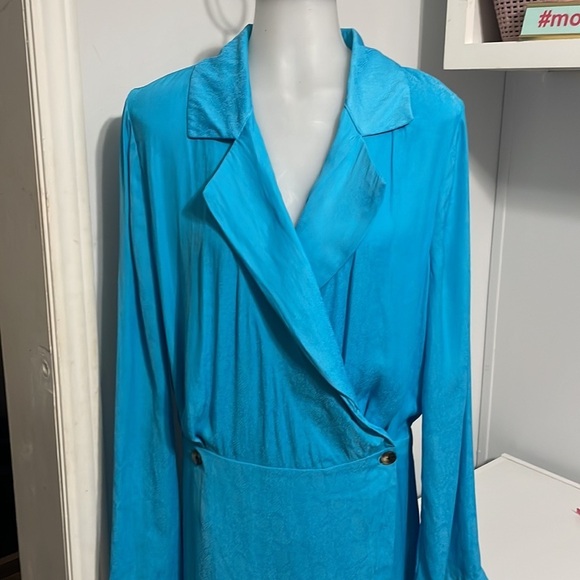 Free People Simone Blue Dress Size M - Picture 6 of 13